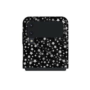 Black and White Stars | Samsung Z-Flip 4 phone case | BURGA Tough